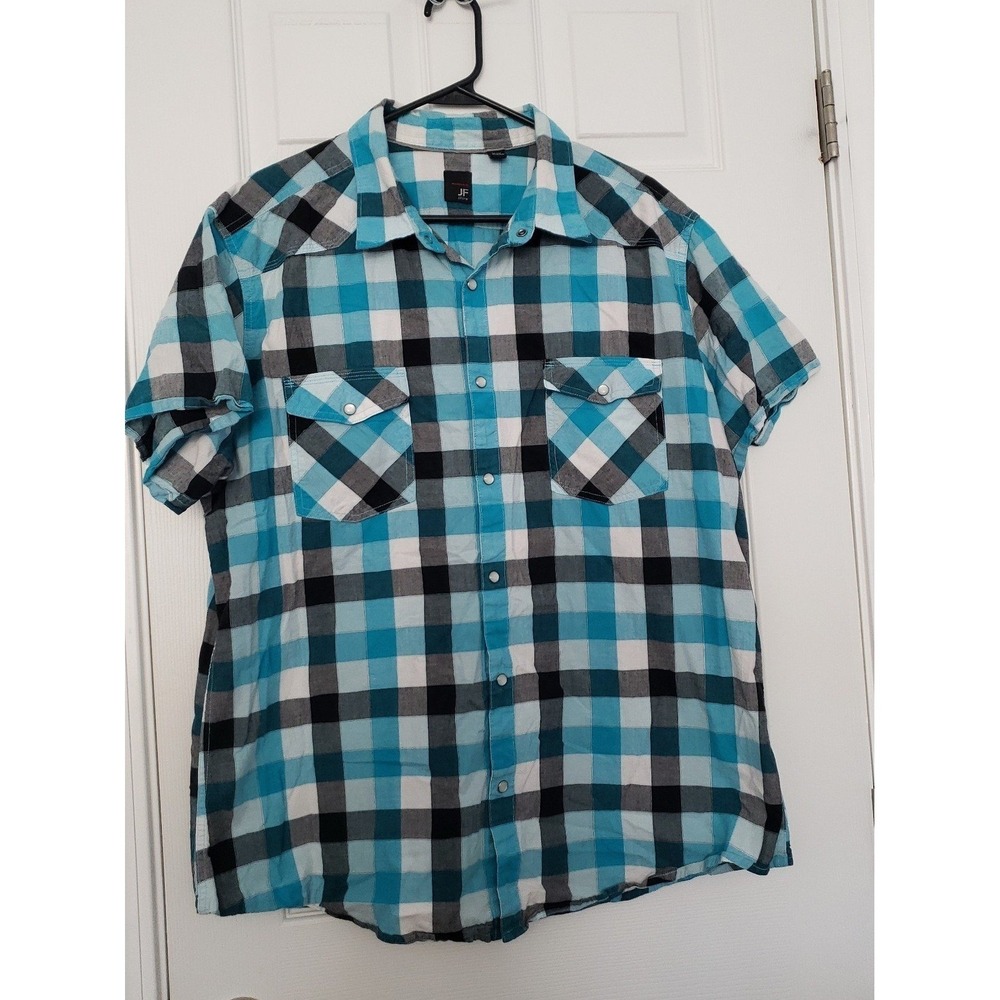 J. Ferrar Mens Short Sleeve Shirt Size XXL (18-18 1/2)